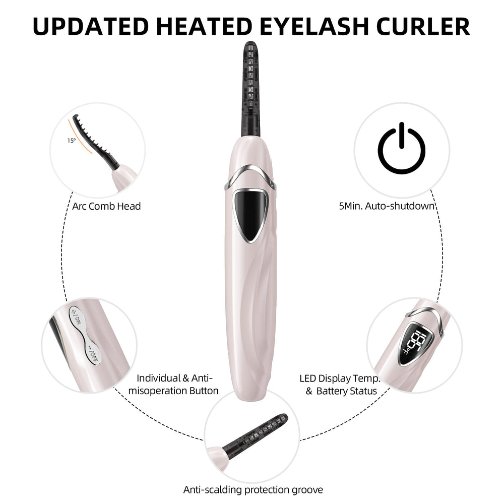 EYECURL S600 safety-protected comb prevents skin burns during use