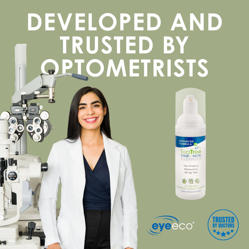 EyeEco tea tree cleanser texture closeup suggests creamy moisture for skin.