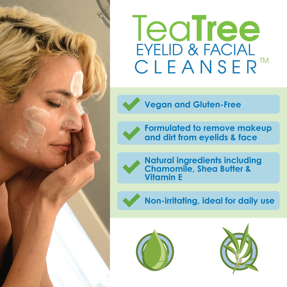 EYEECO Eyelid and eye area care with gentle cleansing during routine.