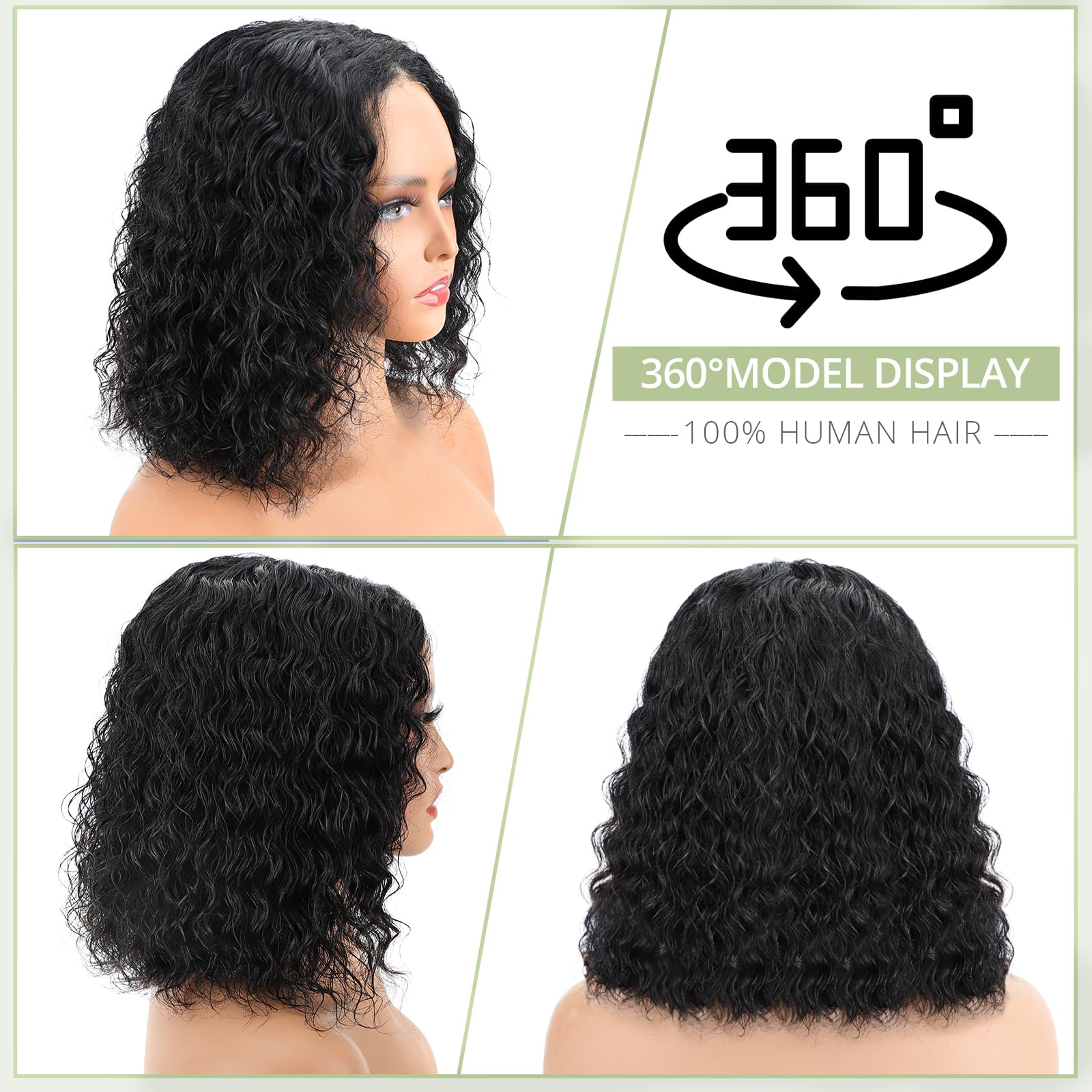 Eyefanniy glueless wig 4x4 lace closure closeup showing seamless edge