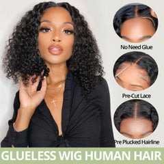 Eyefanniy glueless wig invisible knots closeup for realistic part