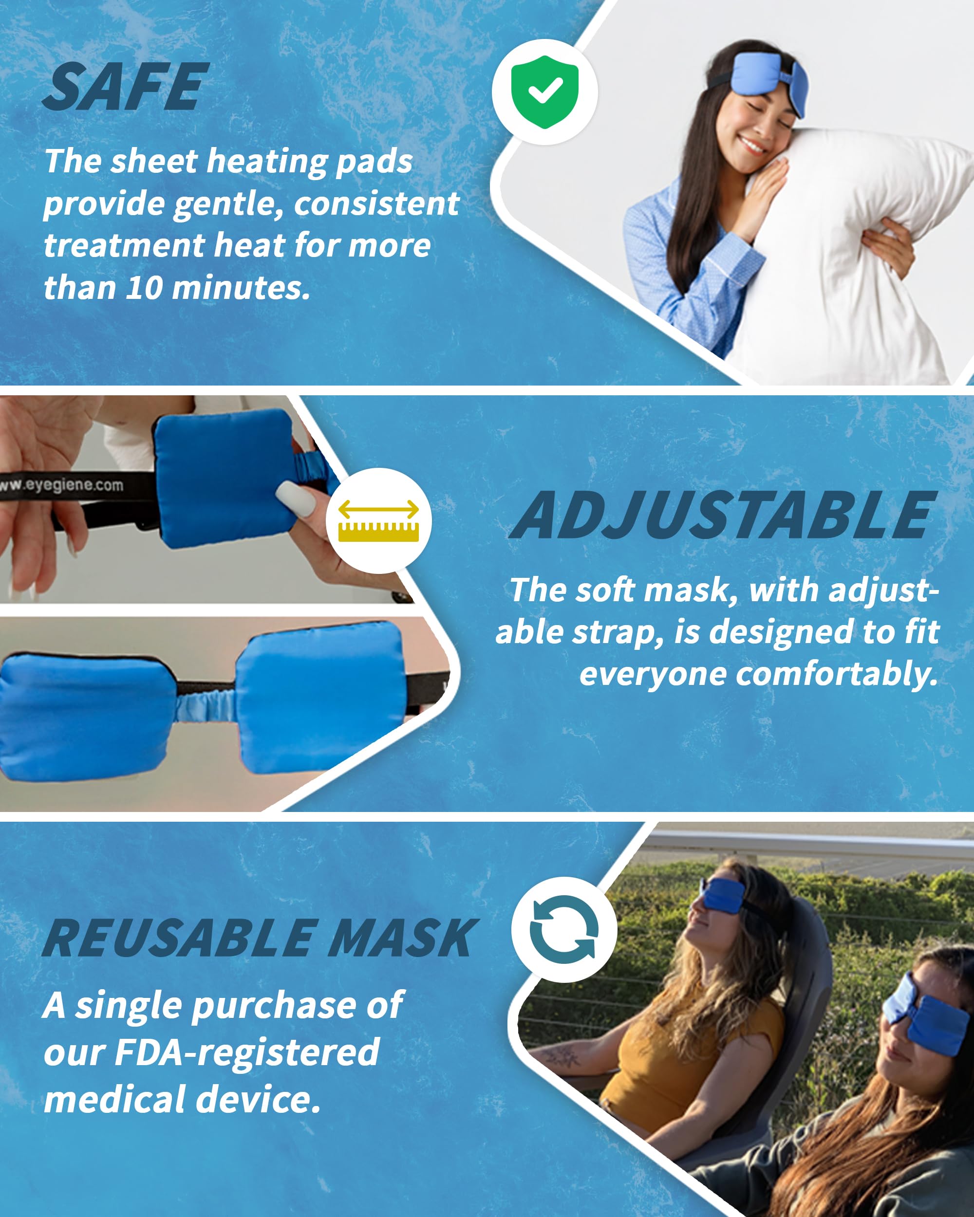 EyeGiene doctor-designed heat therapy product for soothing eye discomfort.