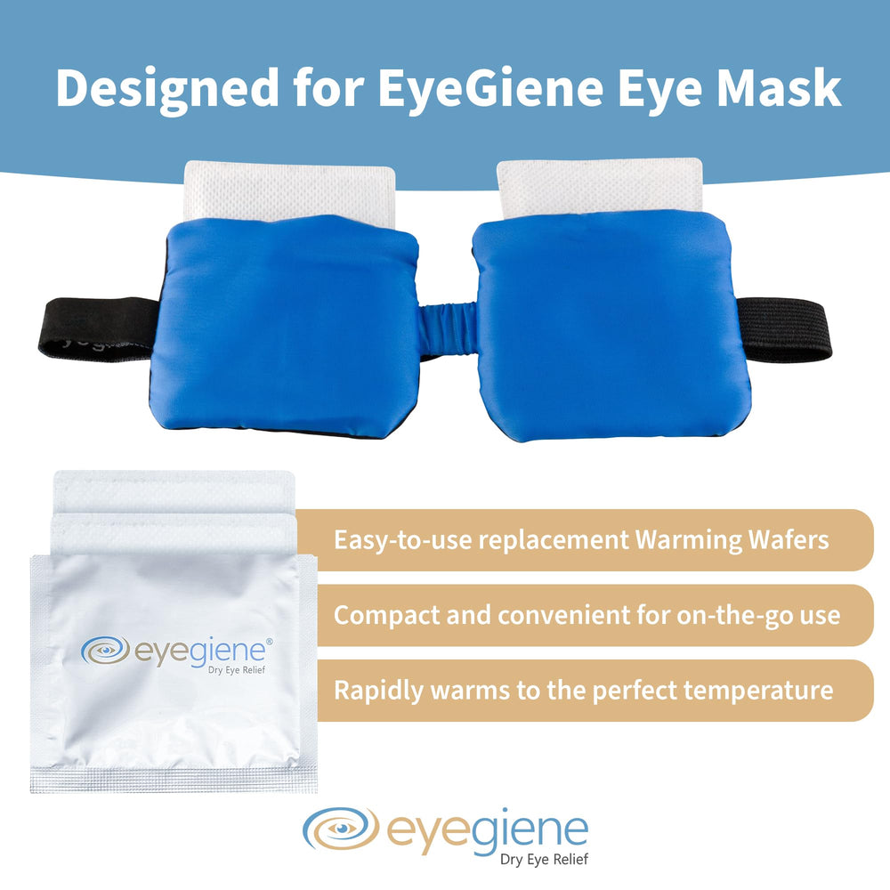 EyeGiene wafers out of pack close-up highlighting individual pairs for quick relief.