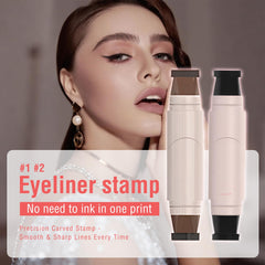 eyeliner-stamp foldable-design fits compact bags for on-the-go makeup.