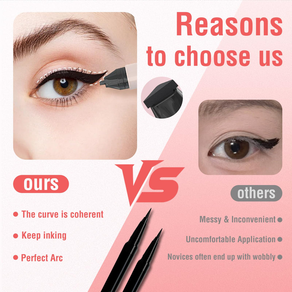 eyeliner-stamp precision-stamp creates clean lines without smudging.