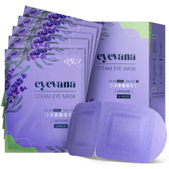 Eyevana steam eye mask 16-pack packaging with lavender delivers calming warmth for daily refresh.