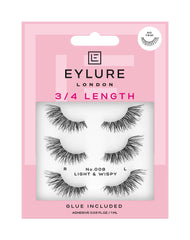 Eylure Fluttery Light 008 lash outer edge focus adds dimensional daytime drama.