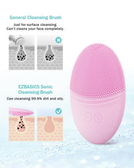 EZBASICS demonstration of deep pore cleaning with facial cleanser