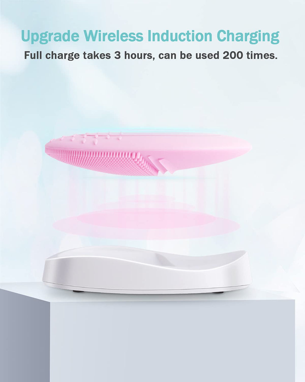 EZBASICS facial cleansing brush five speed settings for customizable routine