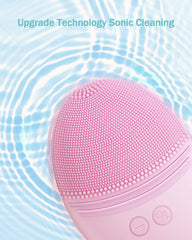 EZBASICS facial cleansing brush waterproof shower use with sonic vibration