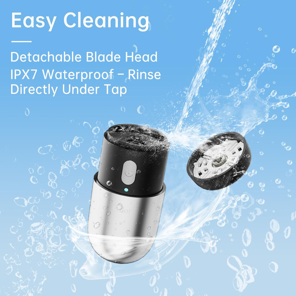 ezdor mini electric shaver travel-ready design fits pockets and bags