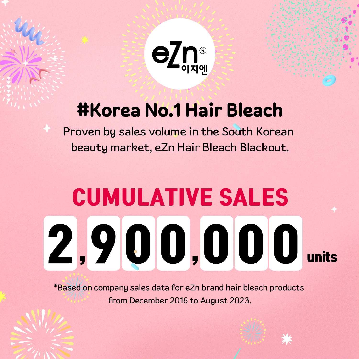 ezn hair smooth shiny finish showcase illustrates healthy-looking post-bleach results.