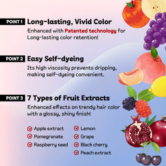 eZn Pudding Hair Dye application by hand mess free full color experience.