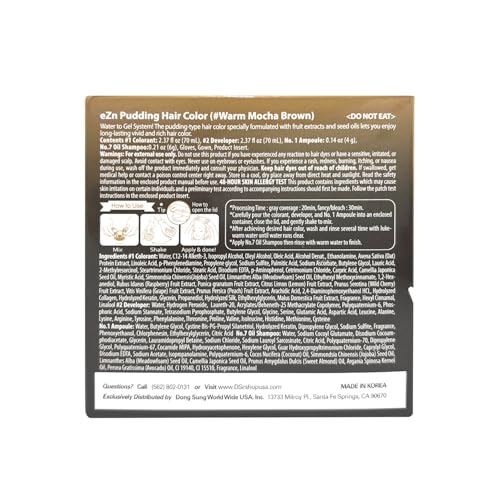 eZn Pudding Hair Dye pudding texture mix smooth cream for easy application.