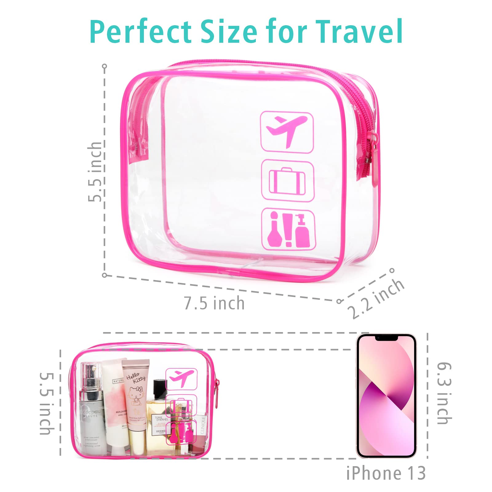 F-color reusable PVC bag with reinforced seams to prevent leaks during travel.