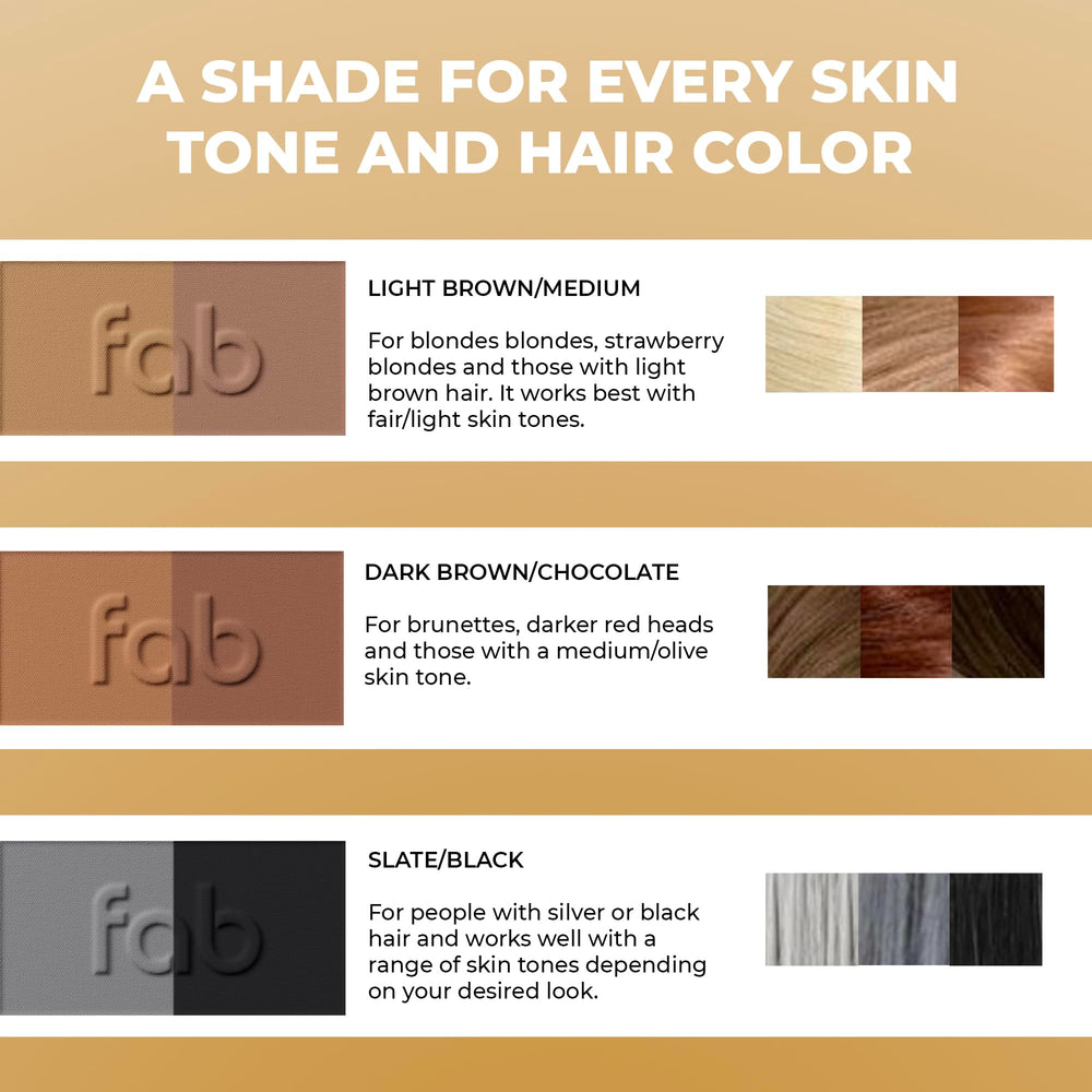Fab Brows Duo packaging with accessories laid out for routine.