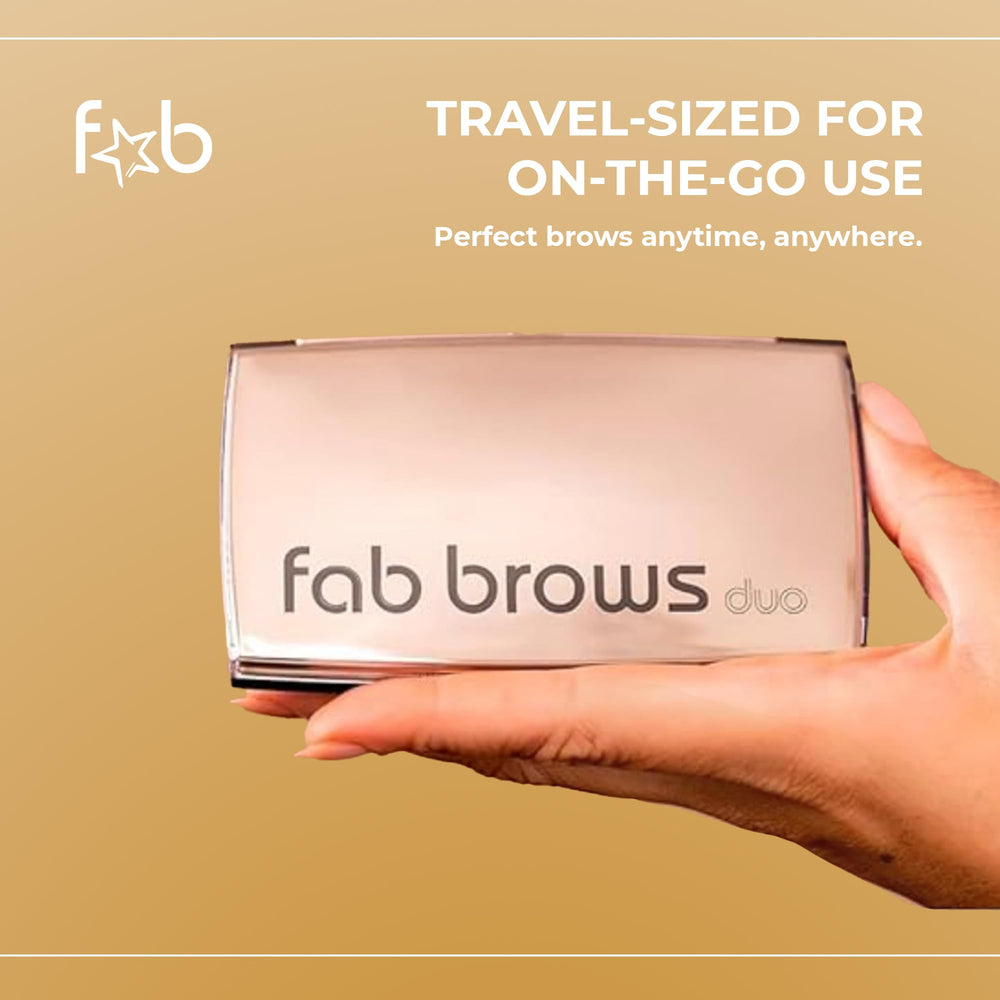 Fab Brows Duo travel case keeps your brow kit ready anywhere.