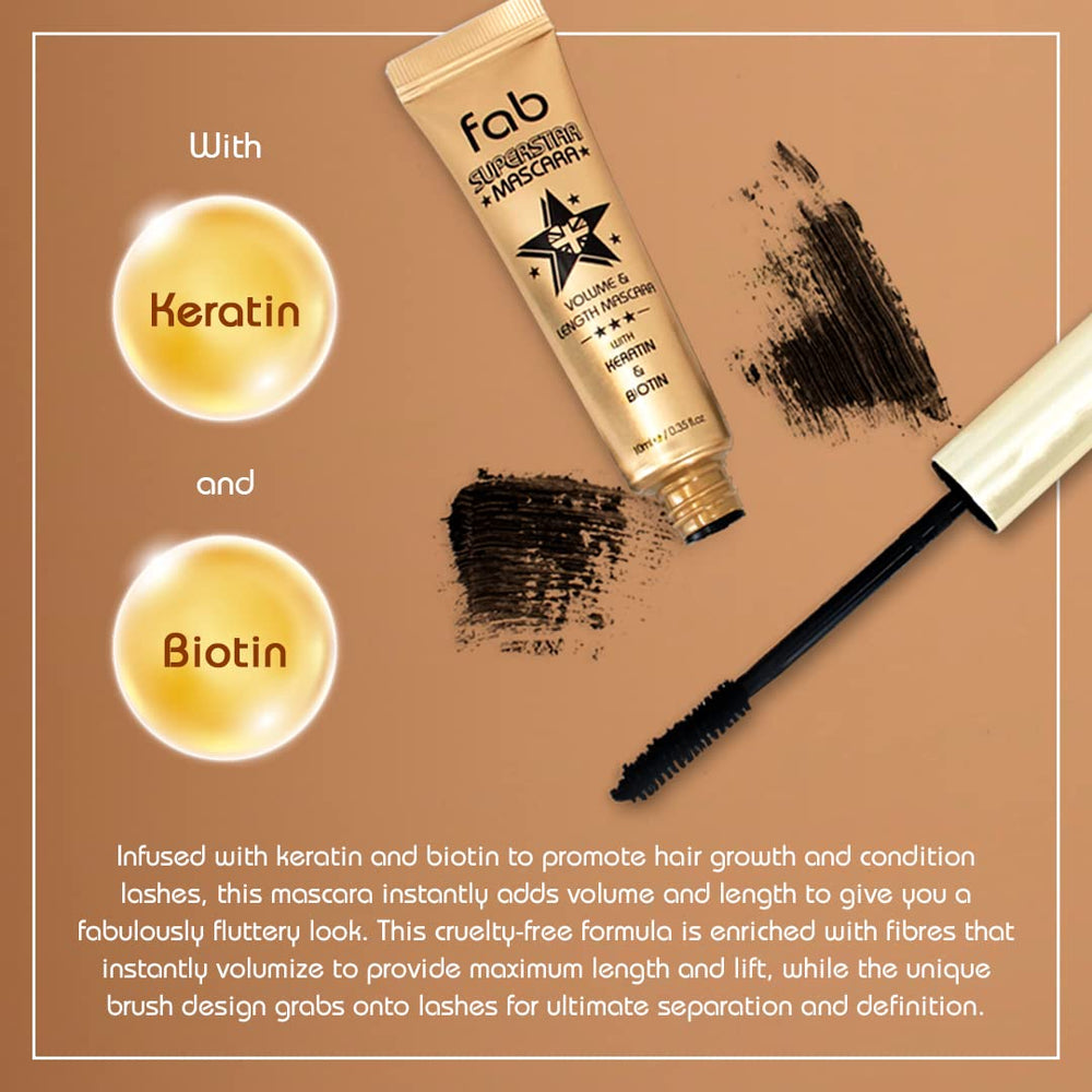 Fab Brows waterproof mascara bottle ready for all-day wear.