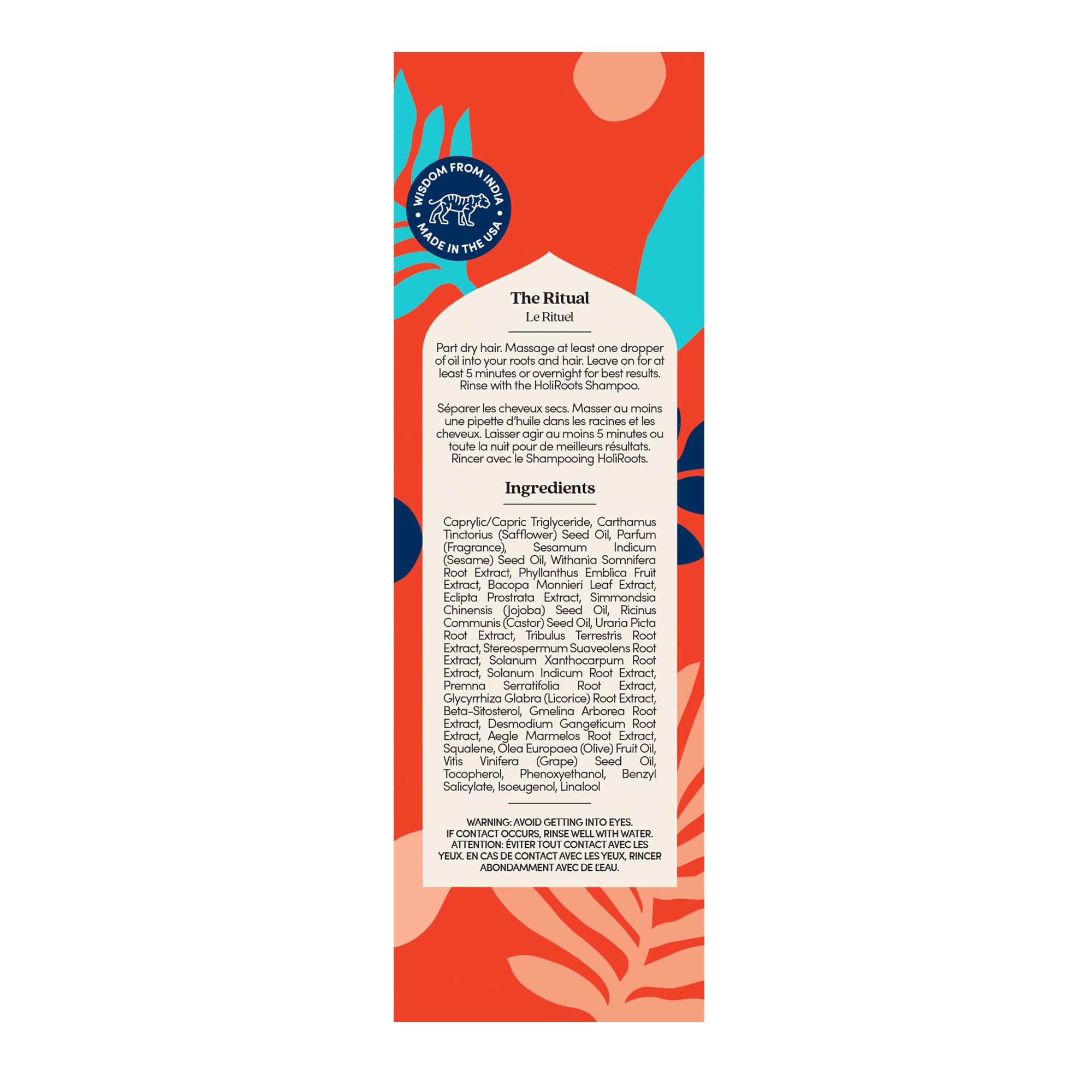 Fable & Mane HoliRoots vegan, cruelty-free logo beside product packaging.