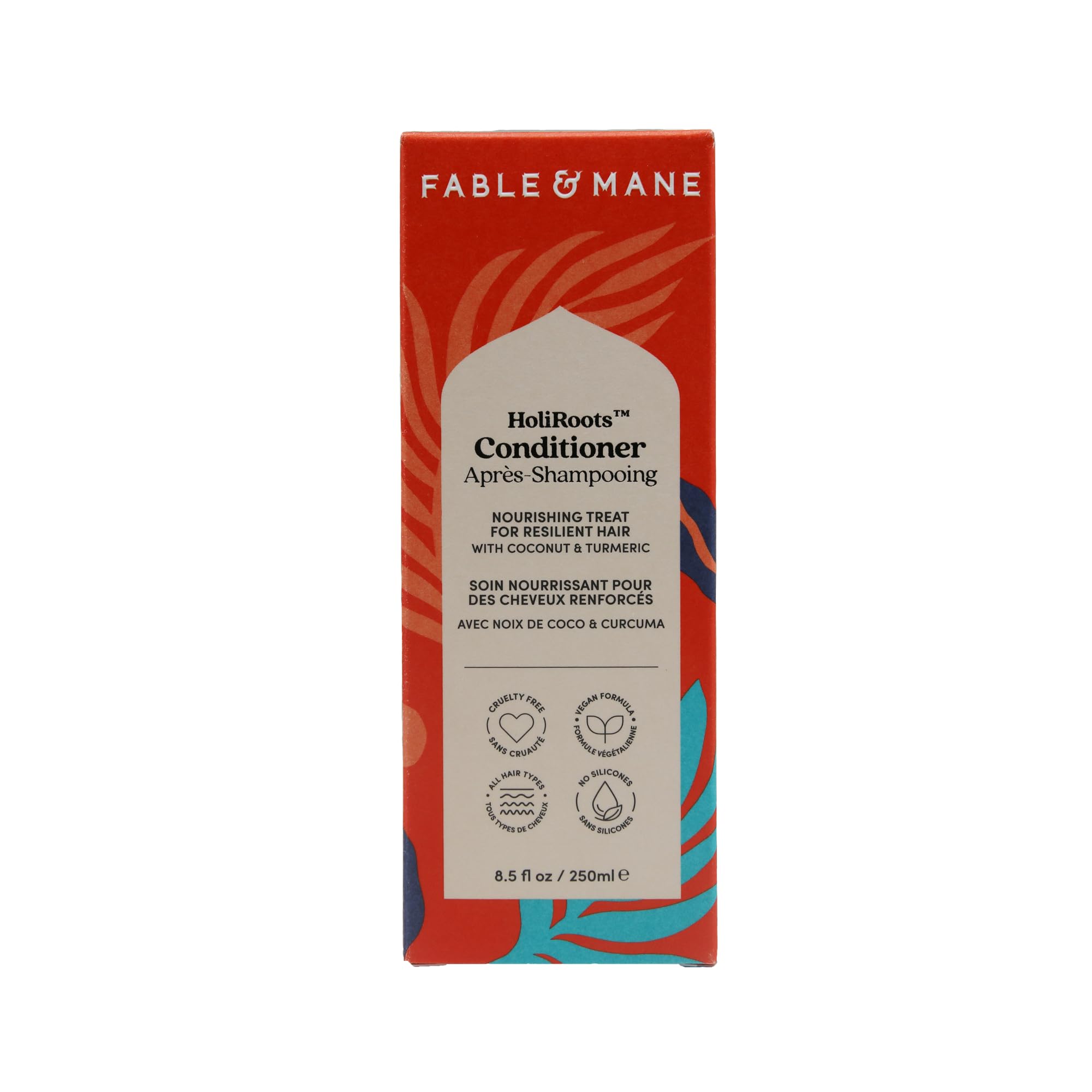 Fable & Mane after-rinse gloss shows healthy, nourished mane texture.