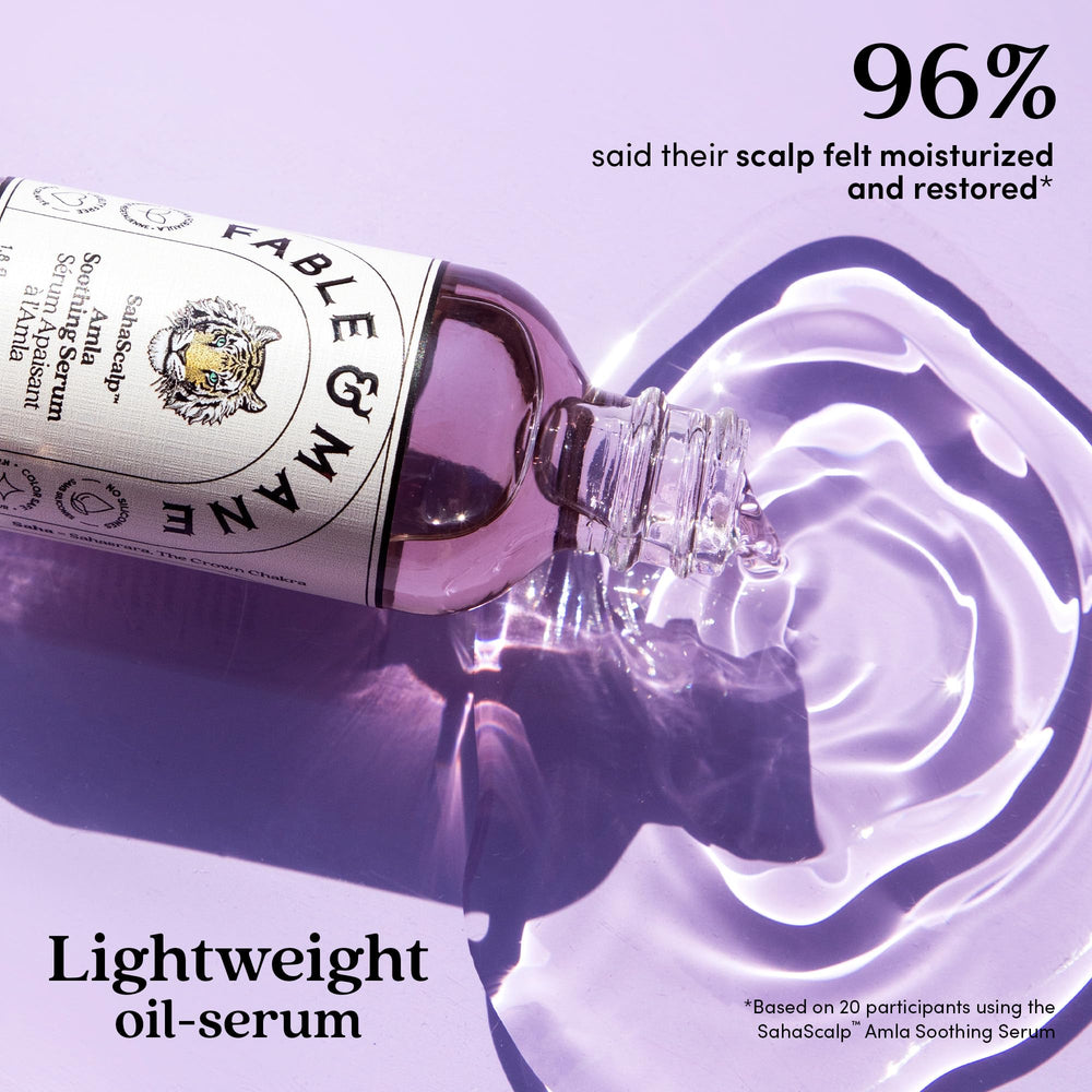 Fable & Mane rosemary oil bottle emphasizing refreshing aromatics