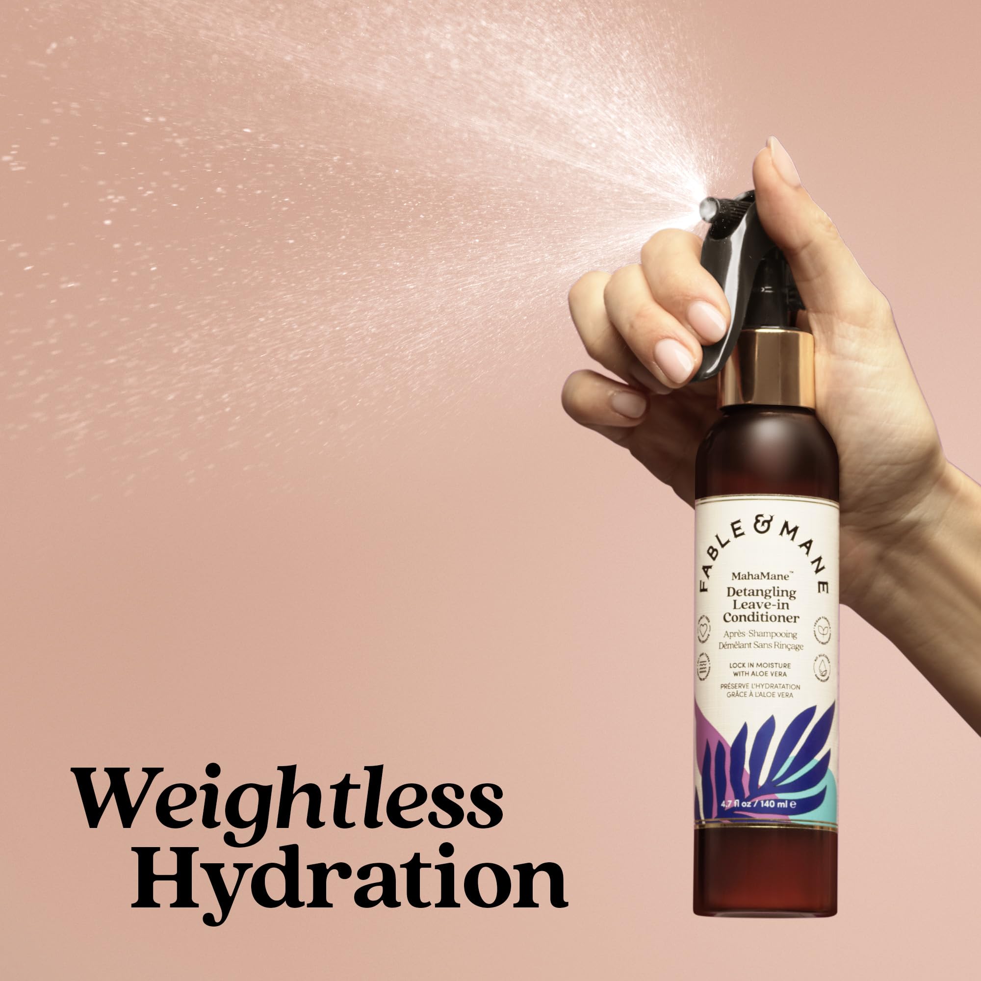 Fable & Mane silicone-free vegan cruelty-free conditioner suitable for all hair types