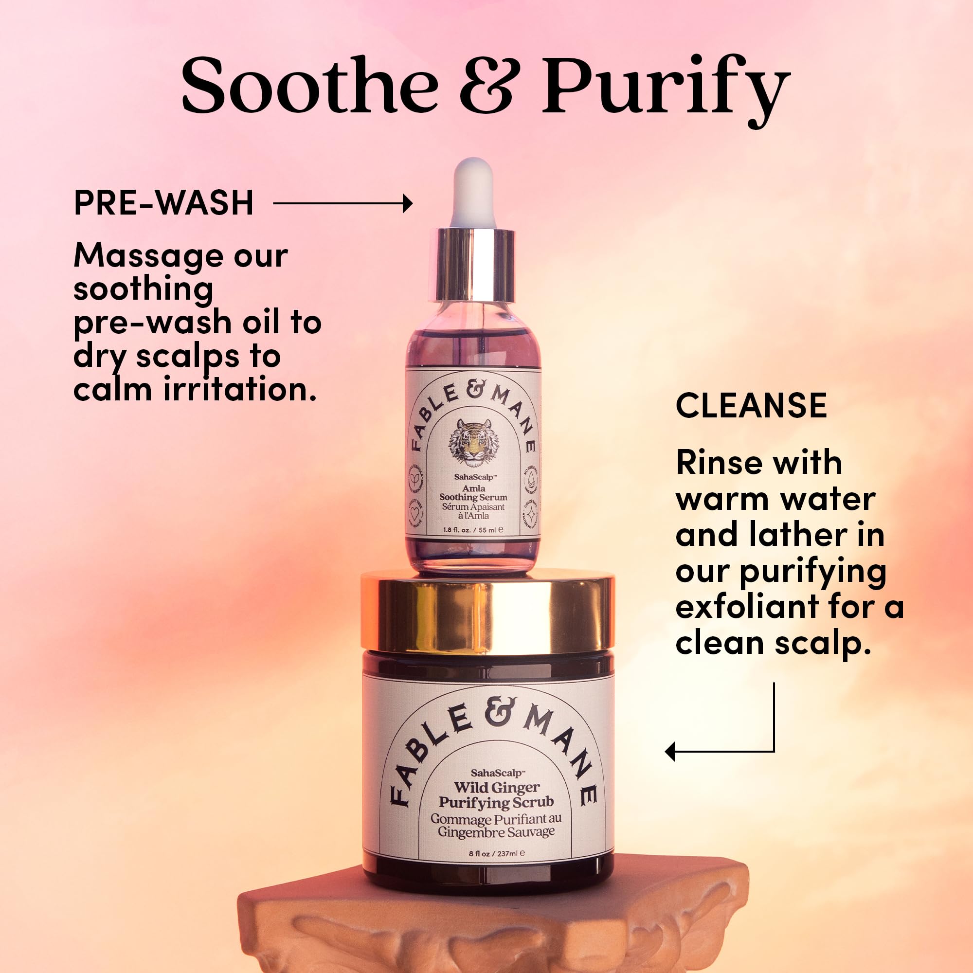 Fable & Mane vegan cruelty-free label on packaging