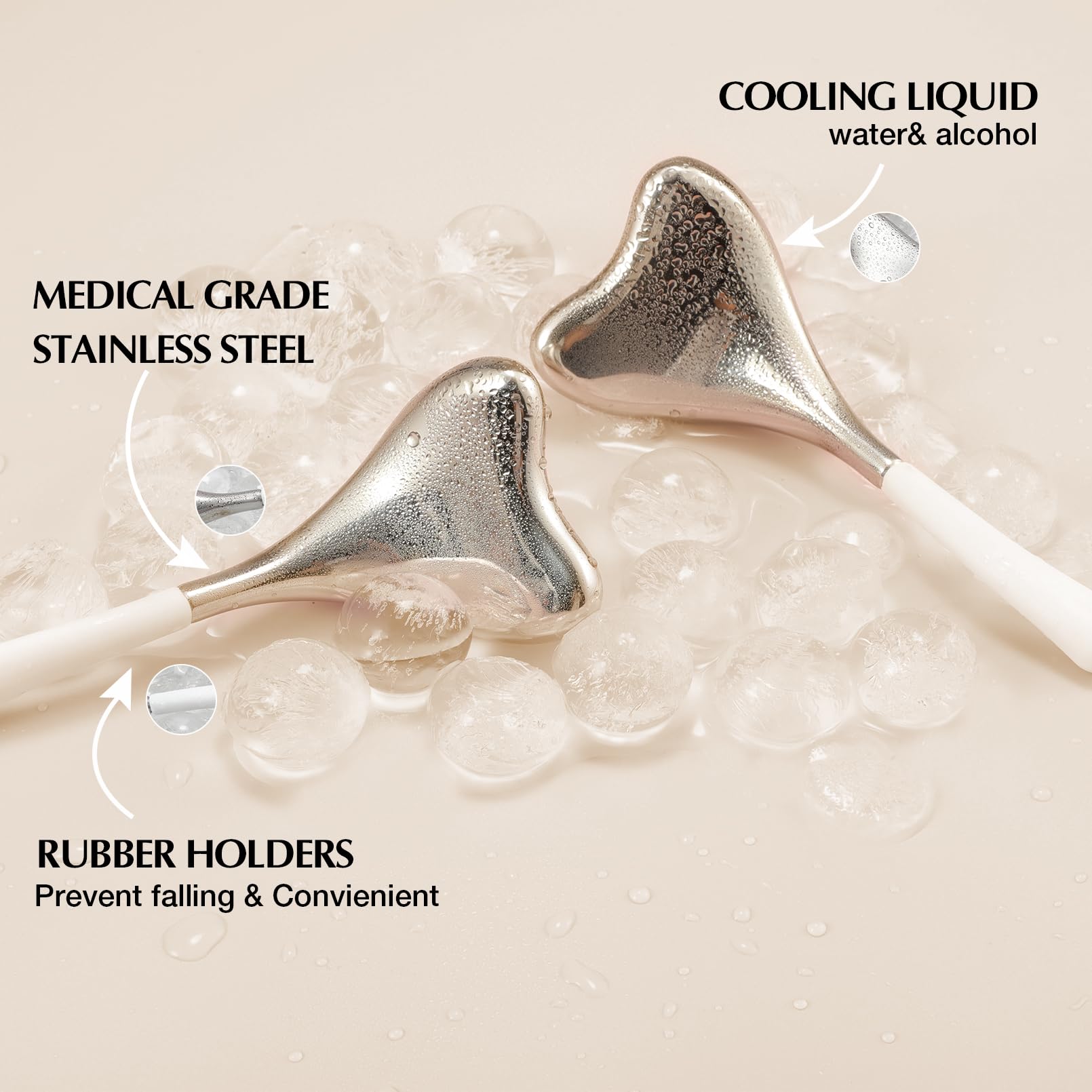 Fabludo 2-in-1 Gua Sha Cryo Sticks durable case enables organization.