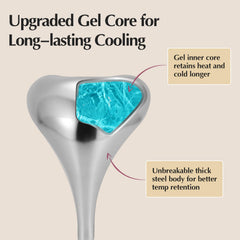 Fabludo 2-in-1 Gua Sha Cryo Sticks jawline V-groove smooths contour.