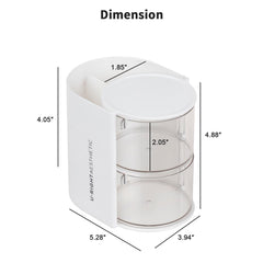 FABROK Dual-Compartment Makeup Brush Holder keeps brushes tidy and protected.