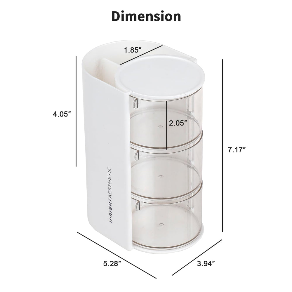 fabrok makeup brush storage compartment keeps tools organized