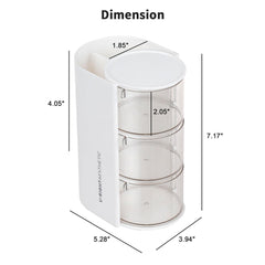 fabrok makeup brush storage compartment keeps tools organized