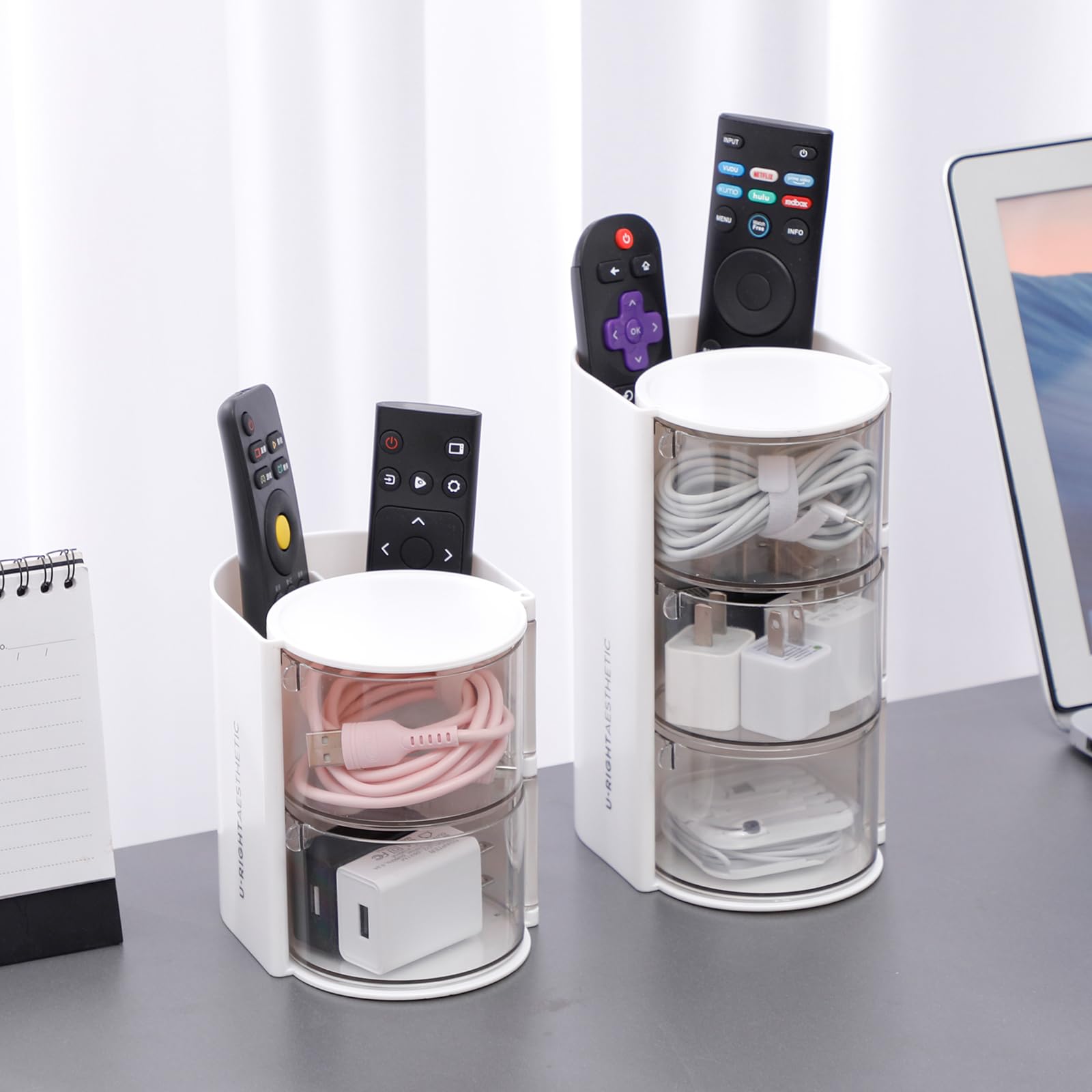 fabrok rotatable layers hair accessories organizer enables quick reach