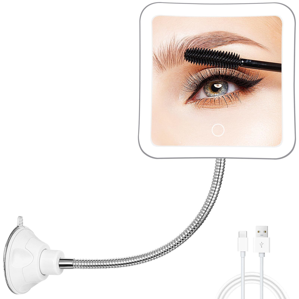 Fabuday 30x magnifying mirror front view for precise makeup detail