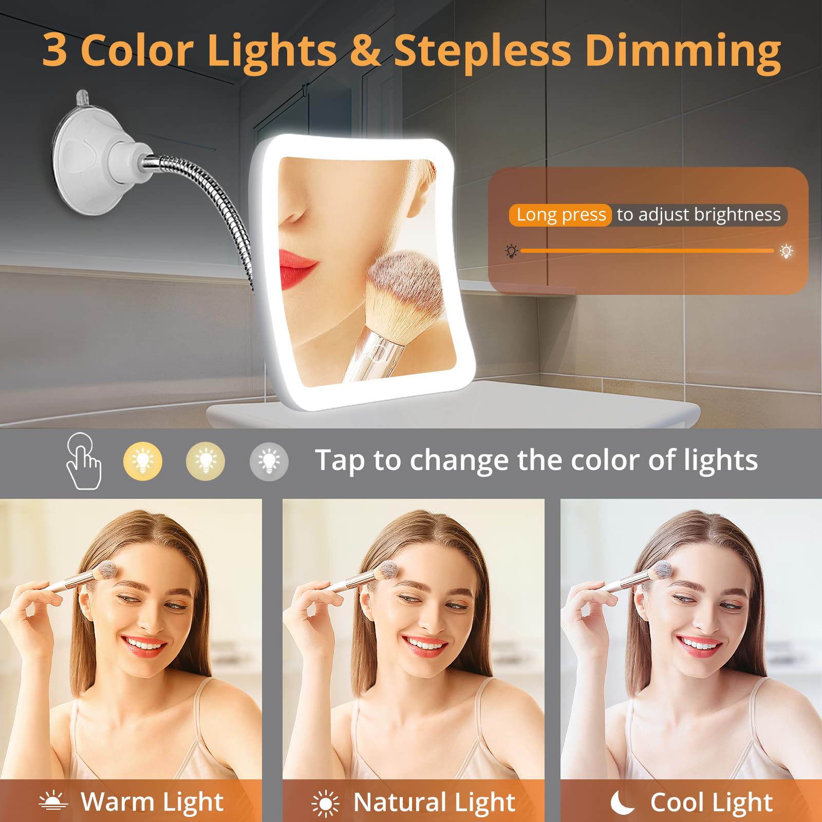 Fabuday flexible gooseneck angle adjustment for comfortable viewing