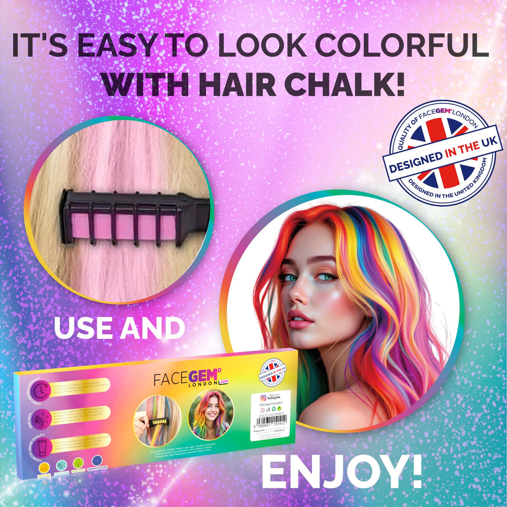 FACEGEM LONDON metallic bright chalk for dramatic festival looks
