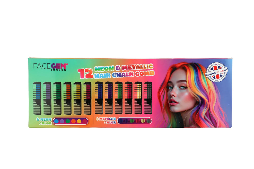 FACEGEM LONDON washable chalk set offers mess-free styling for kids and teens