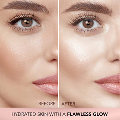 FACESCANADA Strobe Cream with hyaluronic acid close-up shows hydration.