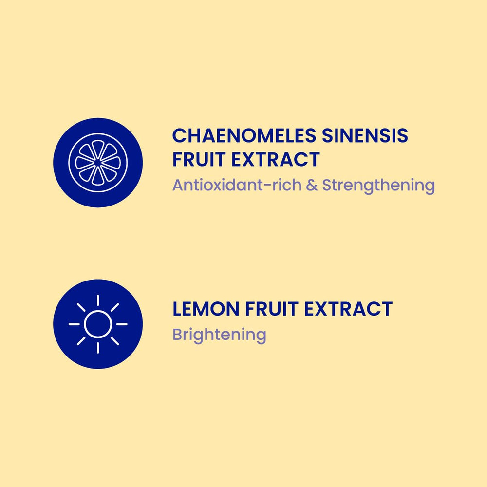 FACETORY Chinese quince extract visual showing barrier support