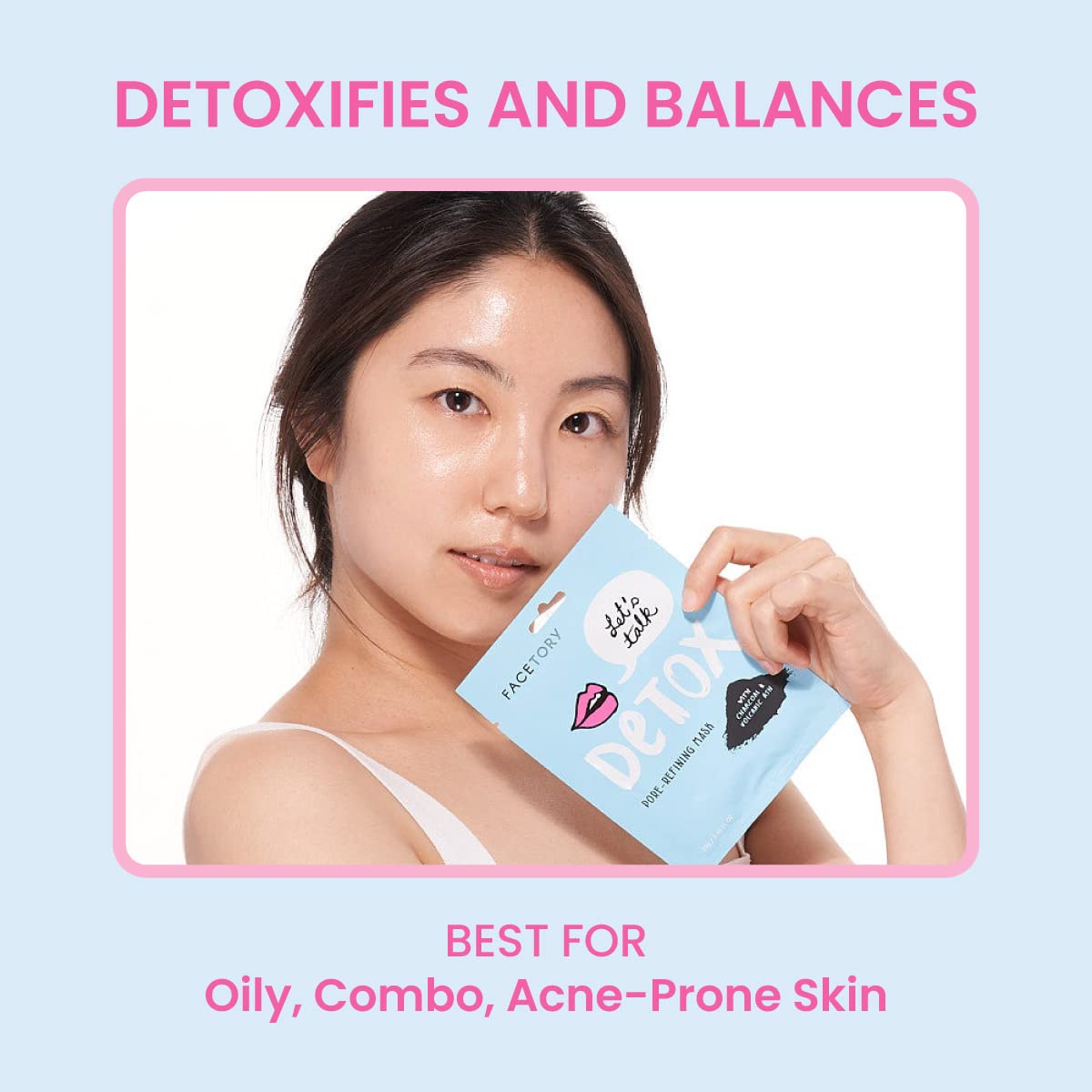 FACETORY Classic 5 Collection aloe vera essence mask soothing cool-down.