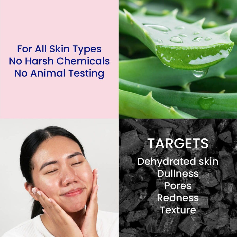 FACETORY collagen mask close-up hints smoother, glowing skin after treatment.