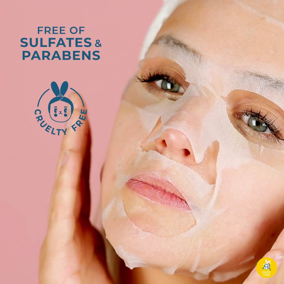 FACETORY Glow Baby Glow after-use—skin feels hydrated and refreshed post mask.