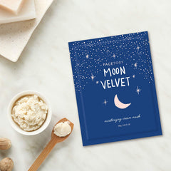 FACETORY Moon Velvet mask application demonstrates a comfortable, easy-use routine.