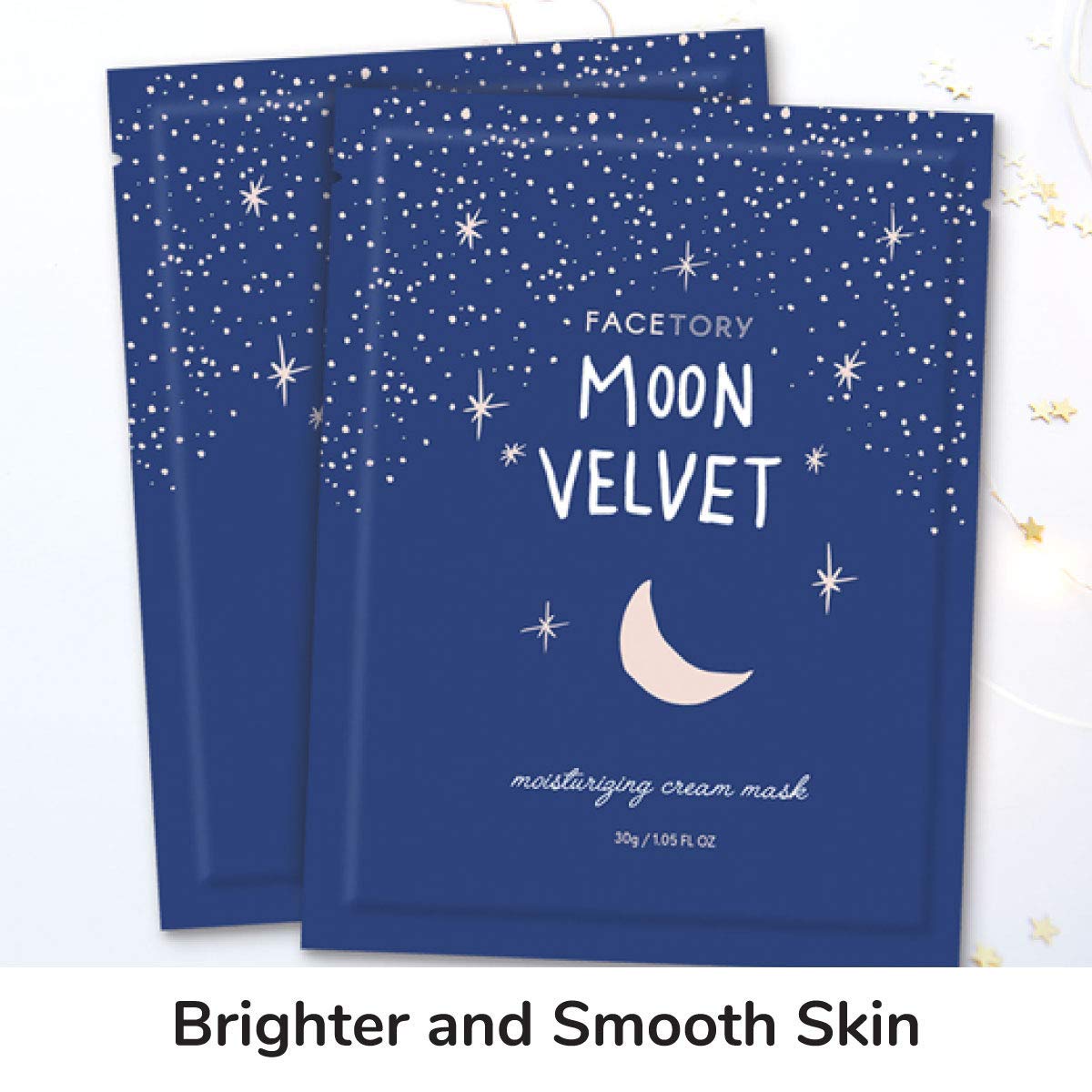FACETORY Moon Velvet mask during a 10-minute spa session.