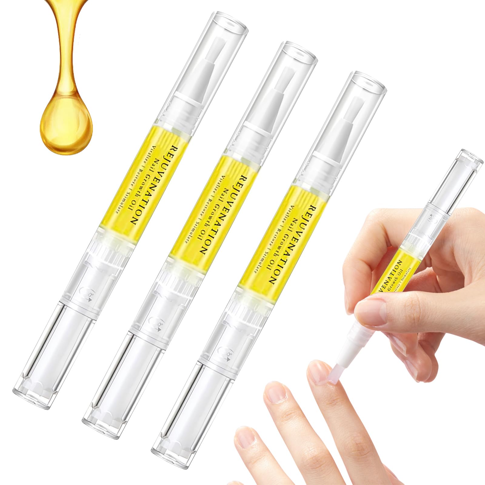 FACISACO Brother Nail Growth Oil bottle closeup for healthy nails and soothing nourishment