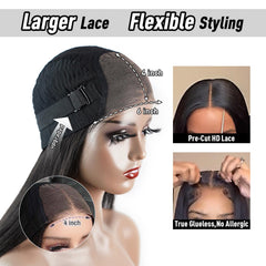 FACMOOD 100% human hair wig you can curl, straighten, or dye