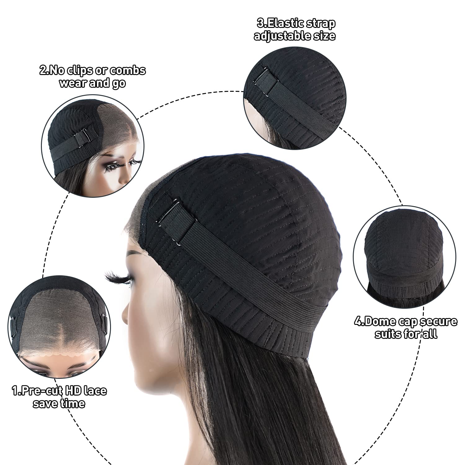 FACMOOD pre-cut lace-front wig saves time with a ready edge
