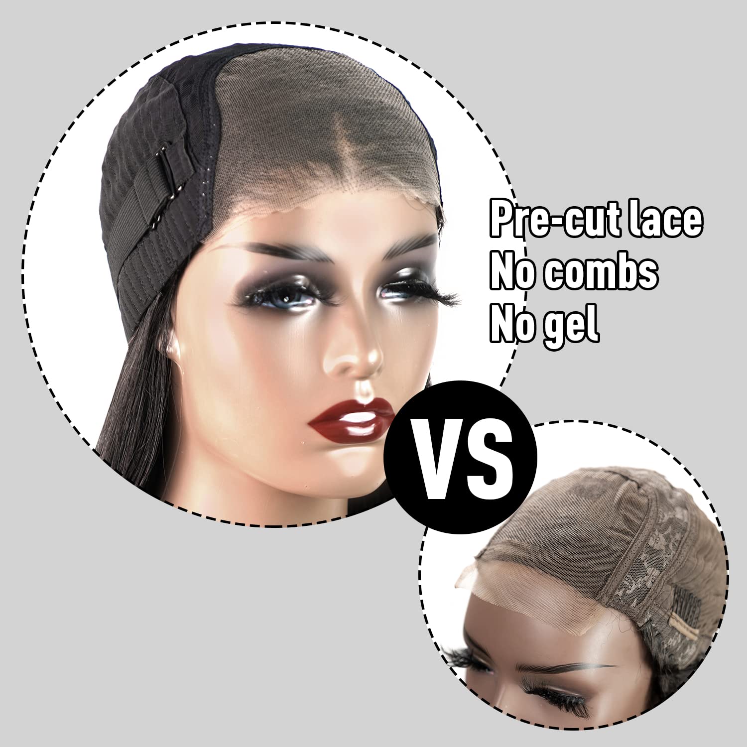 FACMOOD pre-plucked hairline wig delivers natural-looking hairline instantly