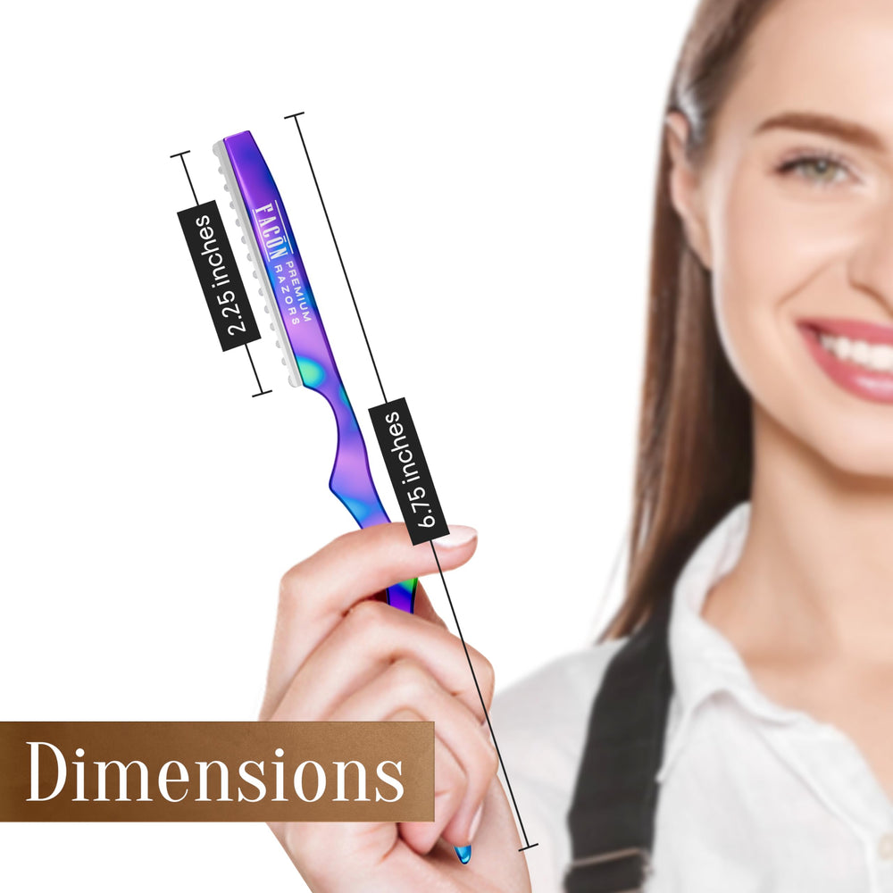 FACON razor used by professionals for precise shaping and blending in salon