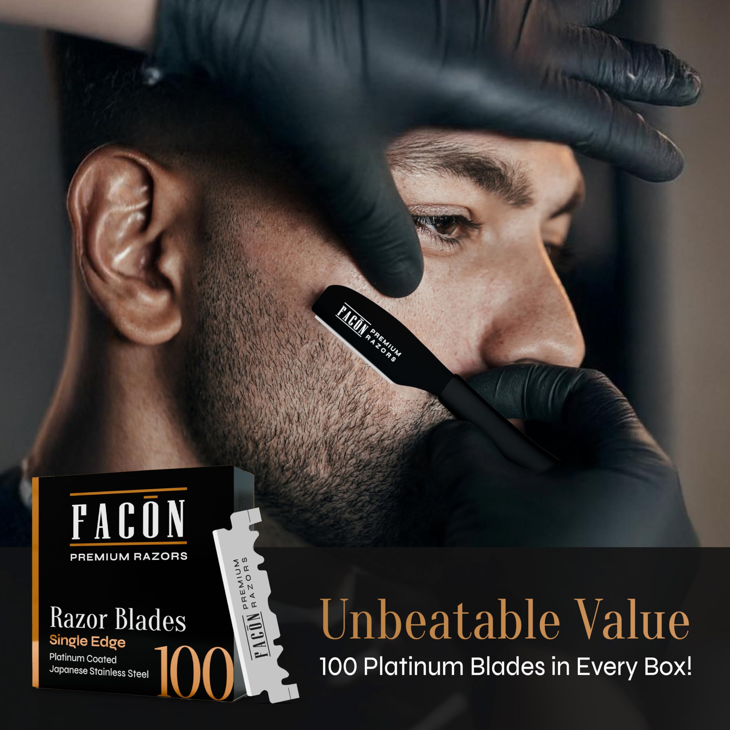 FACON 100-blade pack promises clean cuts and convenient restocking.